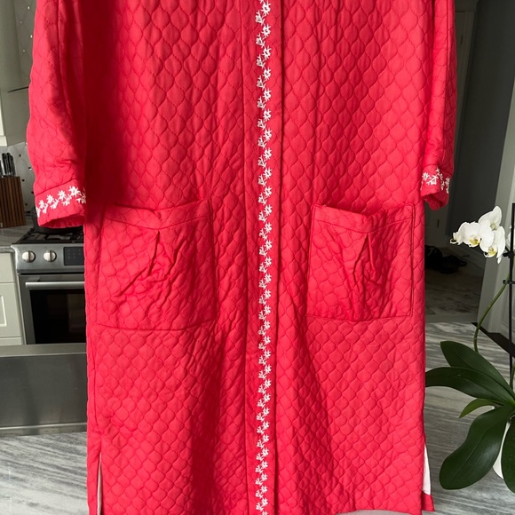 Vintage quilted nylon zip up dressing gown size small - Picture 13 of 17